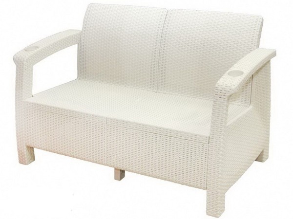 Двухместный диван Yalta Sofa Seаt белый купить в Алапаевске