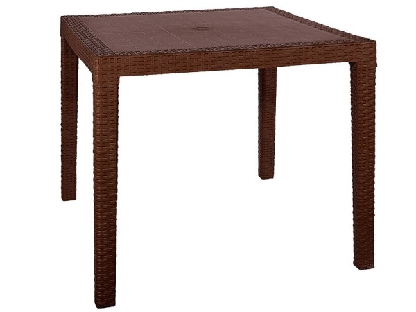 Стол квадратный FIJI Quatro Table Коричневый купить в Алапаевске