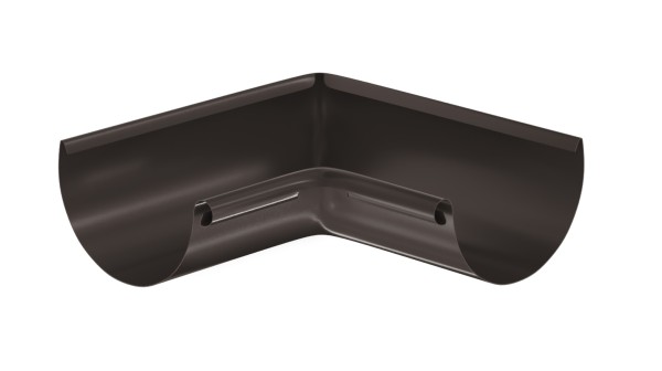 Водосток Aquasistem, система 125x90 - Угол желоба, внутренний 90° RR 32 Тёмно-Коричневый купить в Алапаевске