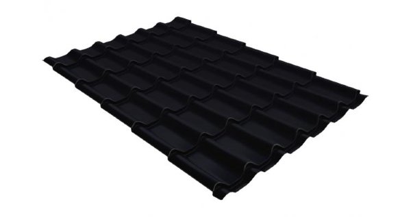 Металлочерепица классик GL 0,5 Velur20 RAL 9005 черный купить в Алапаевске