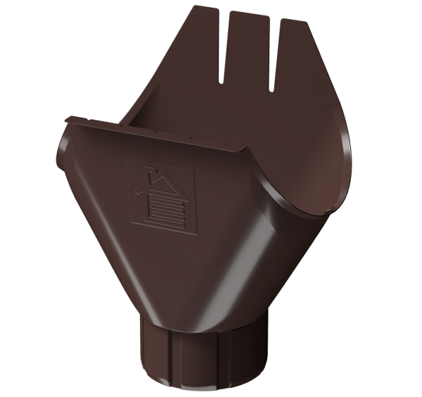 Воронка желоба D125 Döcke STAL PREMIUM Шоколад, (RAL 8019) купить в Алапаевске