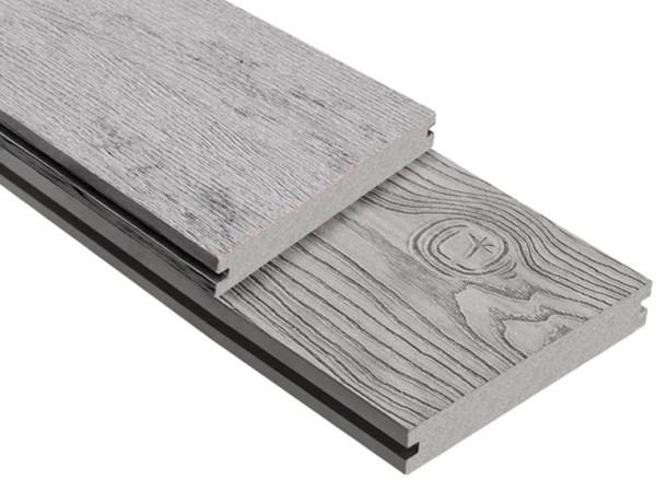 Террасная доска ДПК Outdoor 3D полнотелая STORM/OCEAN GREY серая микс купить в Алапаевске