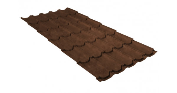 Металлочерепица квинта плюс GL 0,5 Safari Twincolor Brown купить в Алапаевске