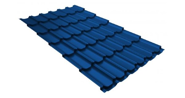 Металлочерепица квинта плюс GL 0,5 Satin RAL 5005 сигнальный синий купить в Алапаевске