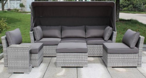 Диван-Трансформер AFINA плетеный из иск. ротанга AFM-320G Grey купить в Алапаевске