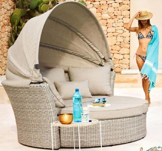 Диван-Трансформер AFINA плетеный из иск. ротанга AFM-325 Beige купить в Алапаевске