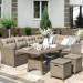 Комплект мебели AFINA плетеной из иск. ротанга AFM-307B Beige купить в Алапаевске