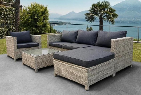 Комплект мебели AFINA плетеной из иск. ротанга YR821G Grey/Grey купить в Алапаевске