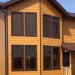 Фиброцементный сайдинг Latonit Красное дерево (RAL 8001/8008) купить в Алапаевске