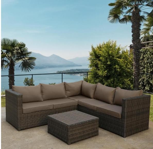 Комплект мебели AFINA плетеной из иск. ротанга YR825A Brown/Beige купить в Алапаевске
