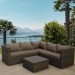 Комплект мебели AFINA плетеной из иск. ротанга YR825A Brown/Beige купить в Алапаевске