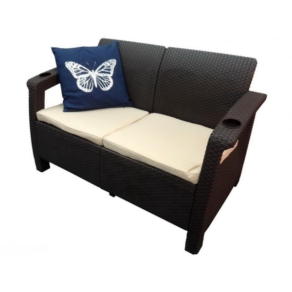 Двухместный диван Yalta Sofa Seаt венге купить в Алапаевске