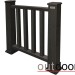 Ограждение из ДПК Outdoor Классик 3D STORM чёрный купить в Алапаевске