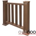 Ограждение из ДПК Outdoor Классик 3D STORM коричневый микс купить в Алапаевске