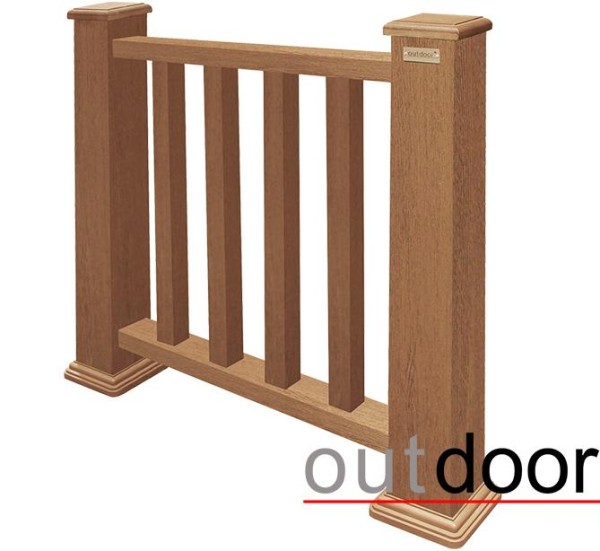 Ограждение из ДПК Outdoor Классик 3D STORM дуб купить в Алапаевске