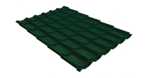 Металлочерепица классик GL 0,5 Velur20 RAL 6005 зеленый мох купить в Алапаевске