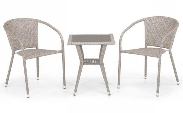 Комплект плетеной мебели AFINA из иск. ротанга T25C/Y137C-W85 Latte 2Pcs купить в Алапаевске