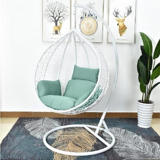 Кресло Подвесное из искусственного ротанга AFM-168A-L White/Green купить в Алапаевске
