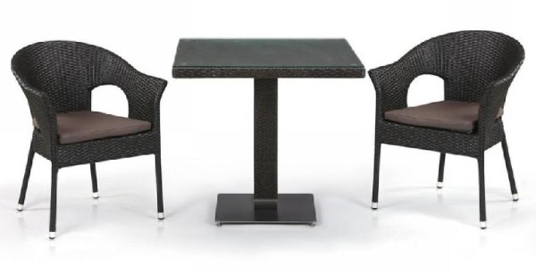 Комплект плетеной мебели AFINA из иск. ротанга T605SWT/Y79A-W53 Brown 2Pcs купить в Алапаевске