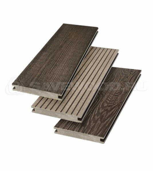Террасная доска SW Fraxinus (R) полнотелая «SaveWood» Темно-коричневый купить в Алапаевске