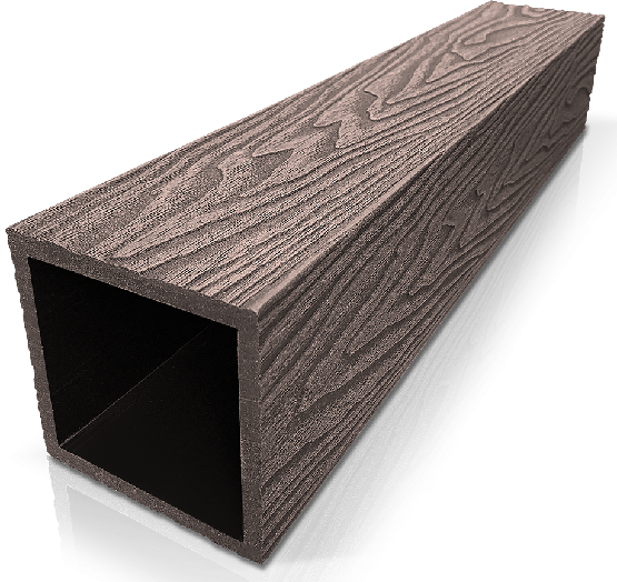 Столб ДПК 3D GardenParkett фактура дерева Венге купить в Алапаевске
