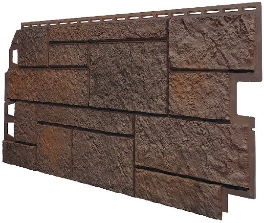 Фасадная панель VOX Sandstone (Сандстоун) темно коричневый купить в Алапаевске