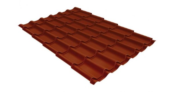 Металлочерепица классик 0,5 Satin RAL 8004 терракота купить в Алапаевске
