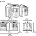 Сарай пластиковый LifeTime 15x8 DD купить в Алапаевске