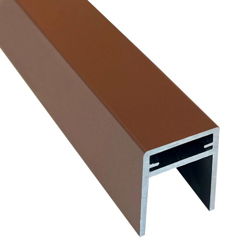 П-профиль Алюминиевый EasyDecking 35x25 Коричневый купить в Алапаевске