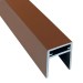П-профиль Алюминиевый EasyDecking 35x25 Коричневый купить в Алапаевске