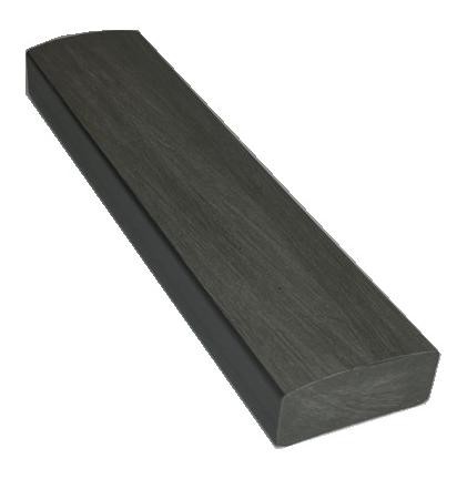Лавочный брус Ecodecking Некст полнотелый брашированный 70х35 графит купить в Алапаевске