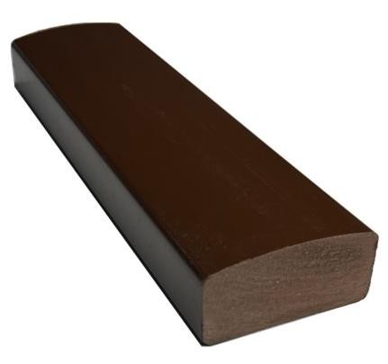 Лавочный брус Ecodecking Некст полнотелый глянцевый 70х35 шоколад купить в Алапаевске