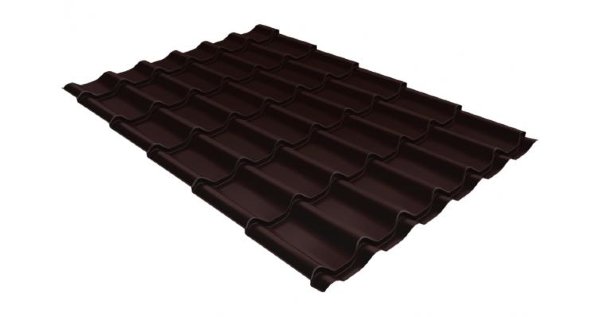 Металлочерепица классик 0,5 Satin RAL 8017 шоколад купить в Алапаевске