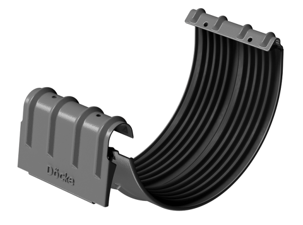 Соединитель желобов D125 Döcke STAL PREMIUM Графит, (RAL 7024) купить в Алапаевске