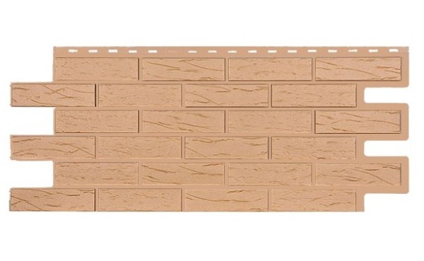 Фасадная панель T-Siding Кирпич Саман Эко Крем купить в Алапаевске