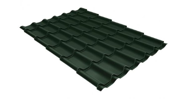 Металлочерепица классик 0,5 Satin RR 11 темно-зеленый купить в Алапаевске